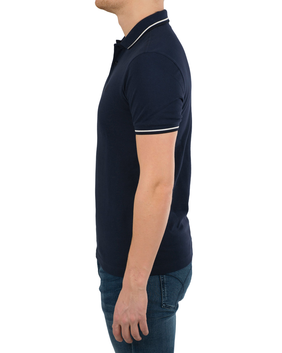 Homme | Polos | Fred Perry | Twin Tip Polo Carbon Blue