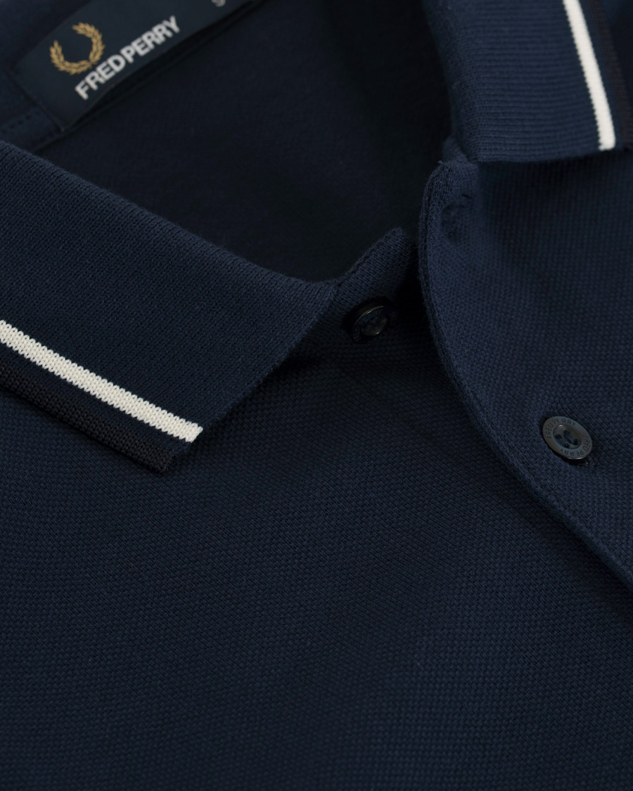 Homme | Polos | Fred Perry | Twin Tip Polo Carbon Blue