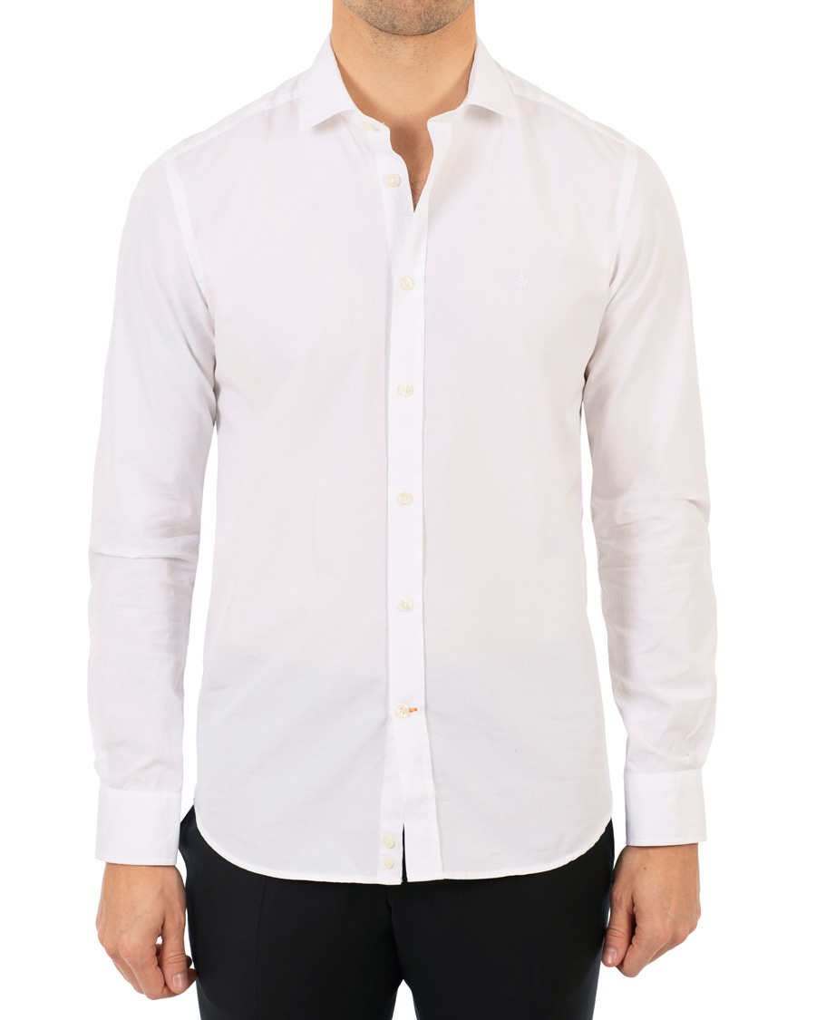 Heren | Overhemden | Morris | Cut Away Shirt White