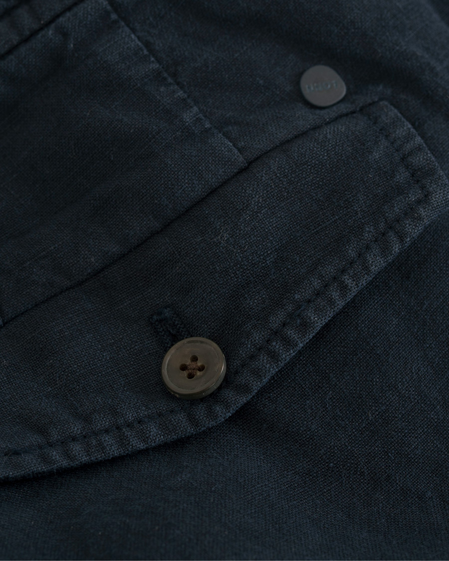 Homme | Pantalons | NN07 | New Copenhagen Draw String Linnen Trousers Navy
