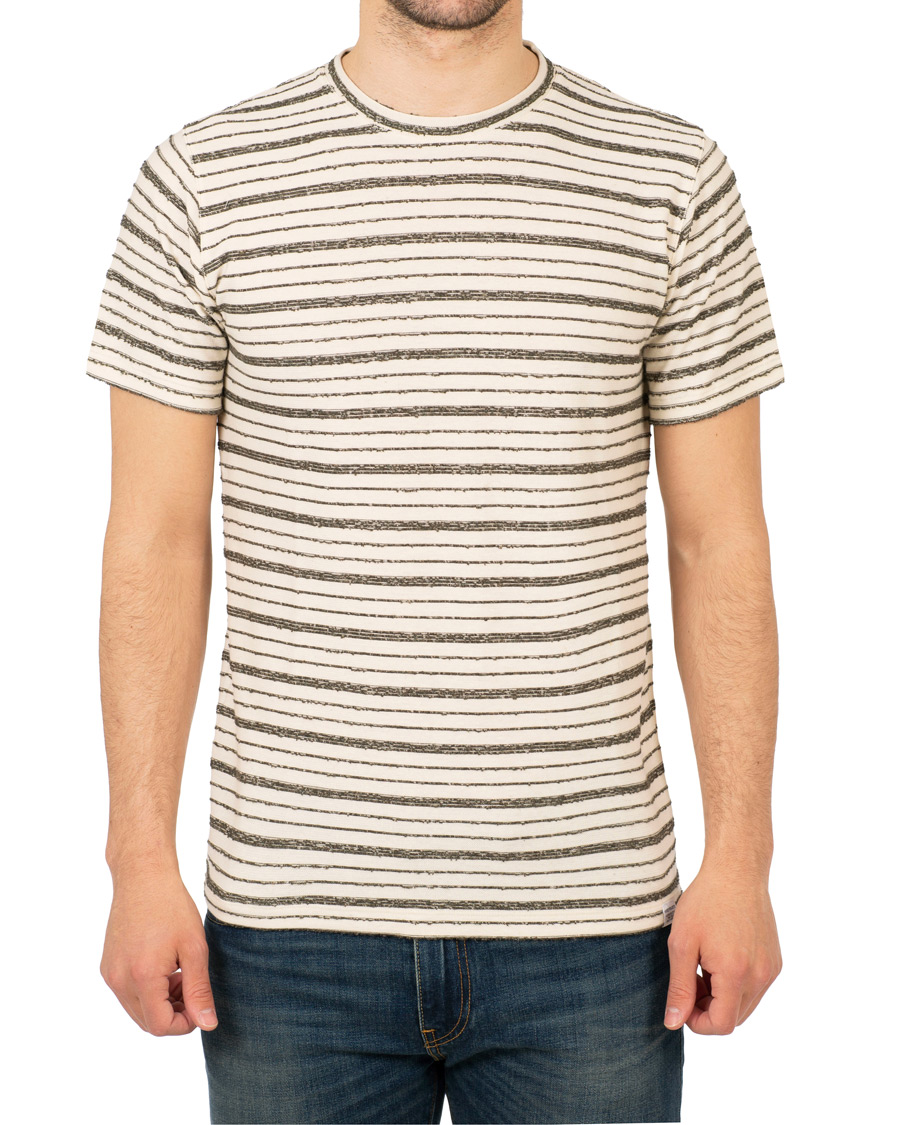 Homme | T-shirts | Norse Projects | Niels Texture Stripe Tee Kelp Green