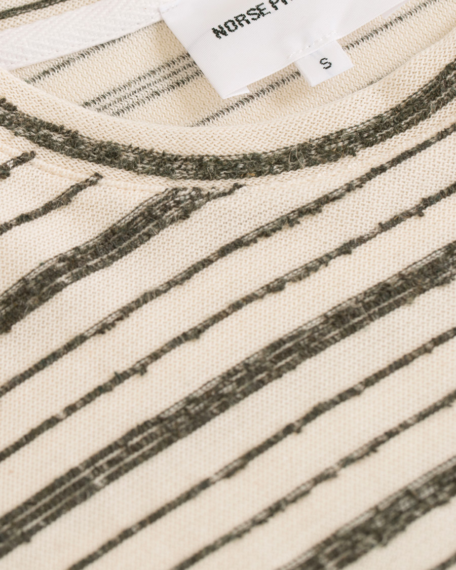 Homme | T-shirts | Norse Projects | Niels Texture Stripe Tee Kelp Green