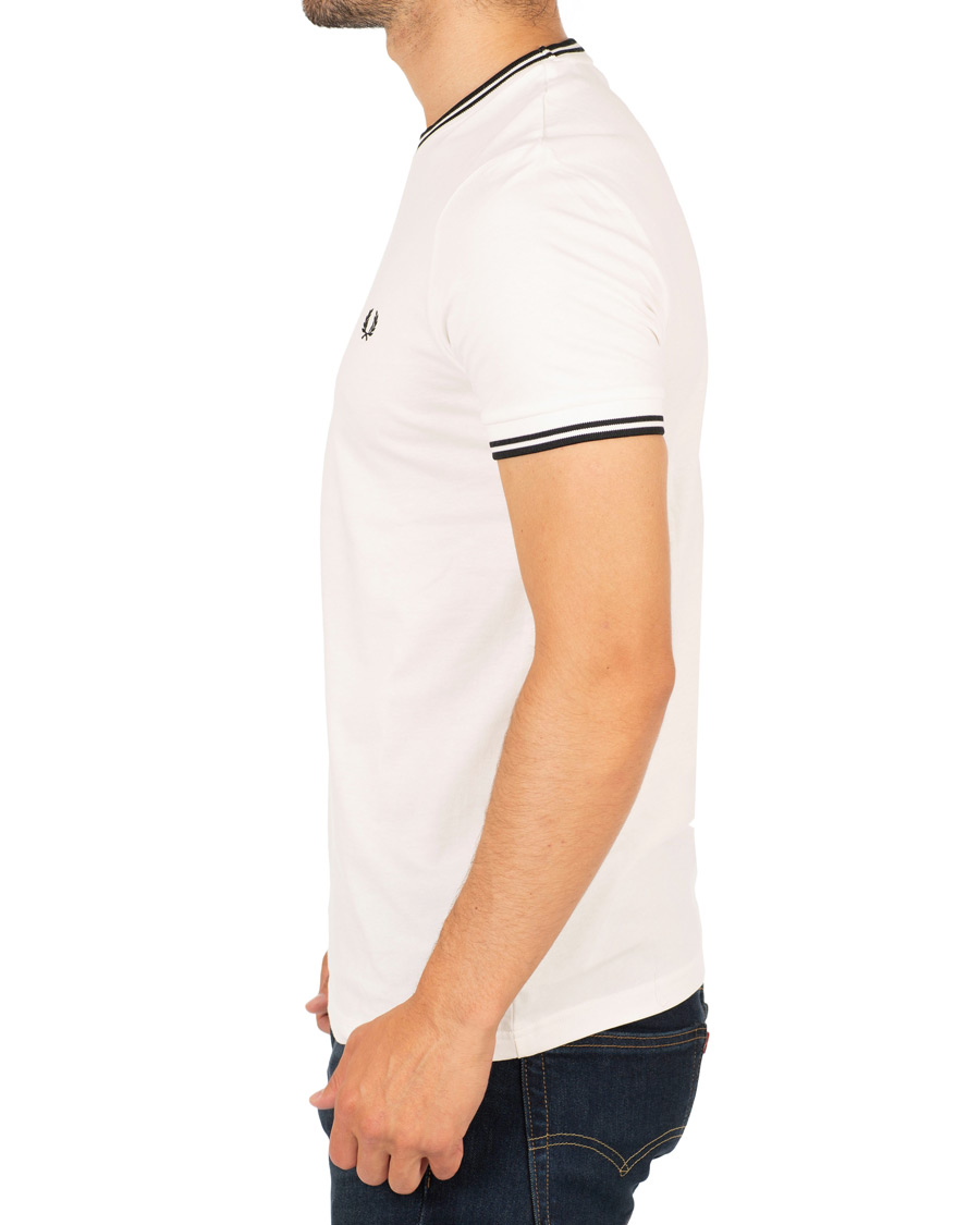 Homme | T-shirts | Fred Perry | Twin Tip Crew Neck Tee White