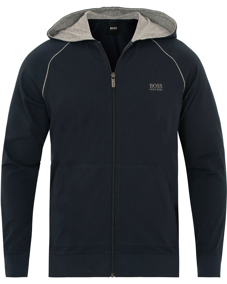 Homme | Pulls Et Tricots | BOSS BLACK | BOSS Loungewear Full Zip Hoodie Navy