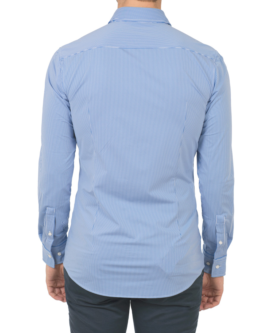 Homme | Chemises | BOSS BLACK | BOSS Jenno Slim Fit Super Stretch Shirt White/Blue