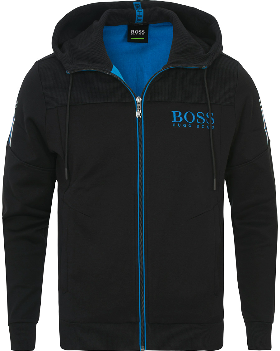 Homme | Pulls Et Tricots | BOSS GREEN | BOSS Athleisure Saggy Full Zip Hoodie Black