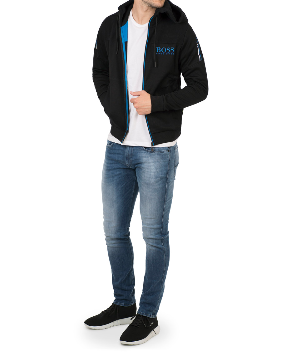 Homme | Pulls Et Tricots | BOSS GREEN | BOSS Athleisure Saggy Full Zip Hoodie Black