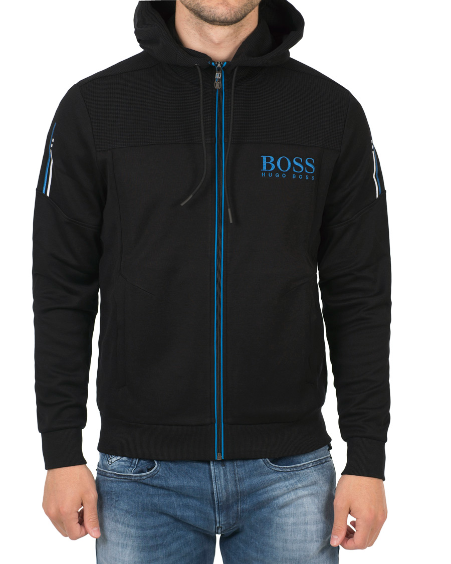 Homme | Pulls Et Tricots | BOSS GREEN | BOSS Athleisure Saggy Full Zip Hoodie Black