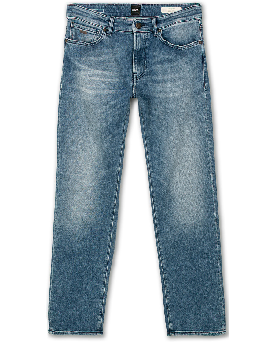 Homme | Jeans | BOSS ORANGE | BOSS Casual Maine Regular Fit Stretch Jeans Bright Blue