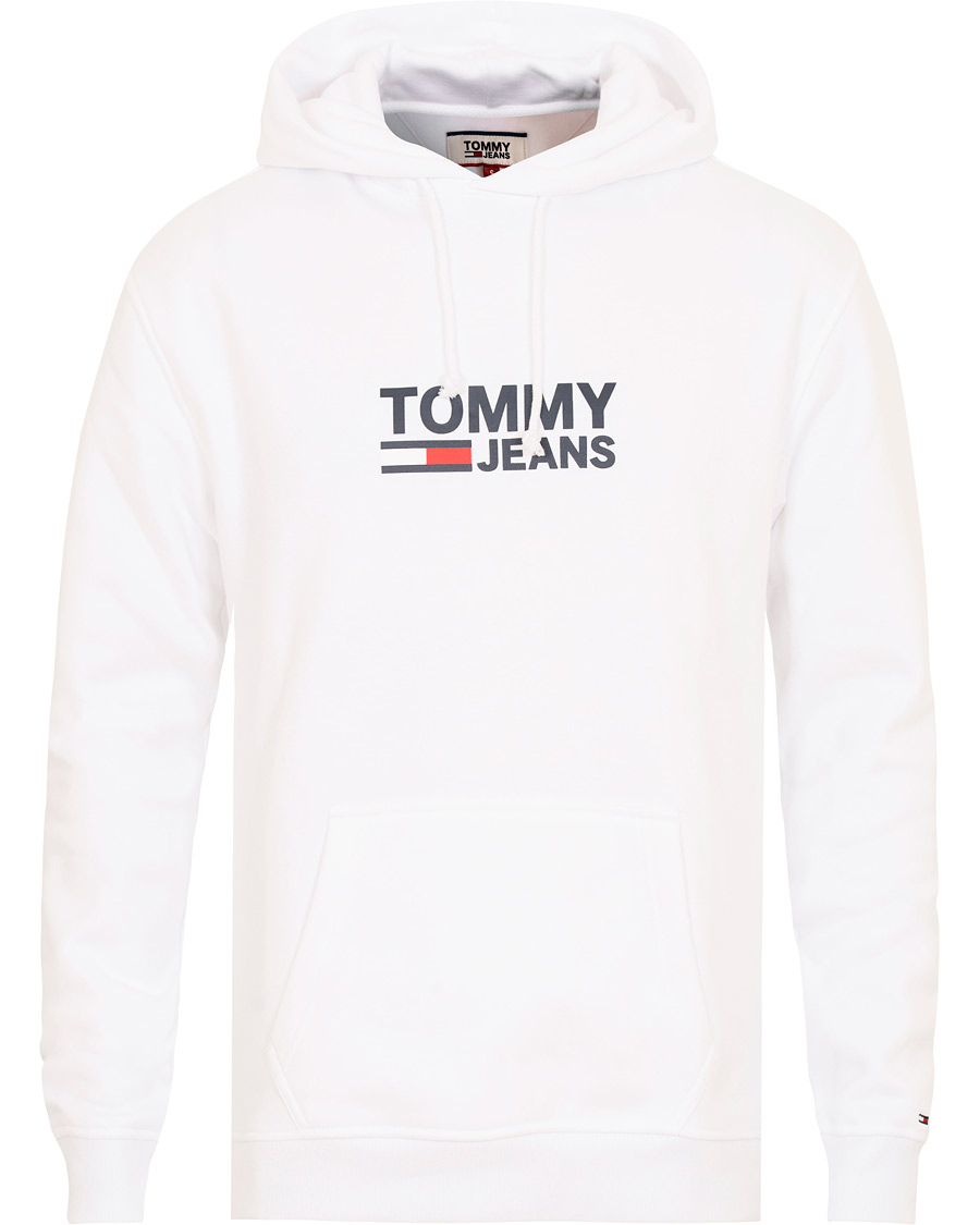 Homme | Pulls Et Tricots | Tommy Jeans | Corp Logo Hoodie White
