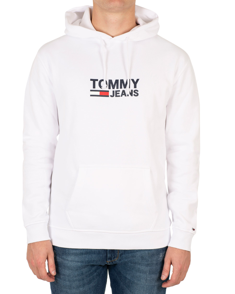 Homme | Pulls Et Tricots | Tommy Jeans | Corp Logo Hoodie White
