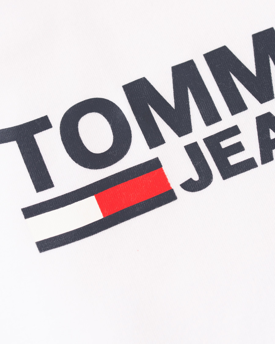 Homme | Pulls Et Tricots | Tommy Jeans | Corp Logo Hoodie White