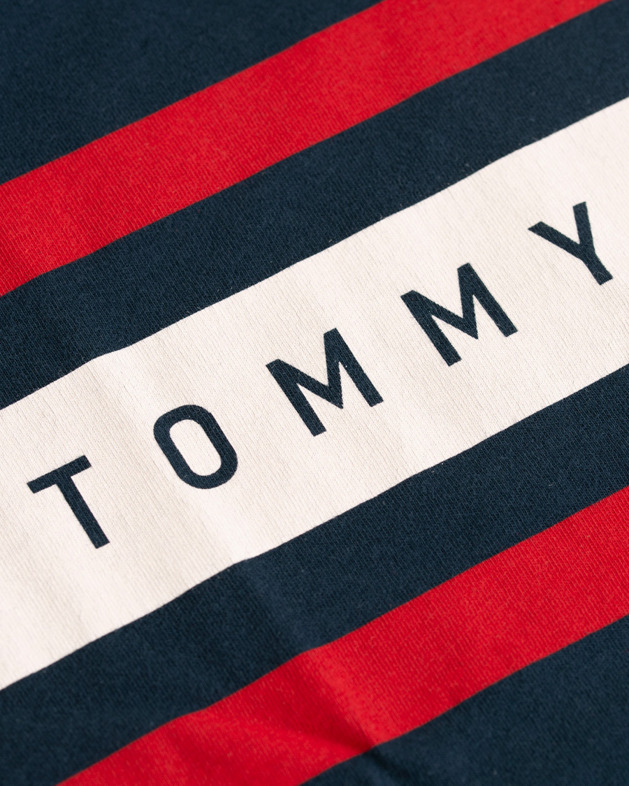 Homme | T-shirts | Tommy Hilfiger | Logo Band Graphic Long Sleeve Tee Navy Blazer