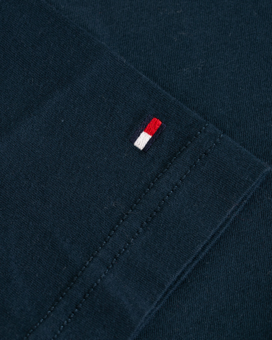 Homme | T-shirts | Tommy Hilfiger | Logo Band Graphic Long Sleeve Tee Navy Blazer