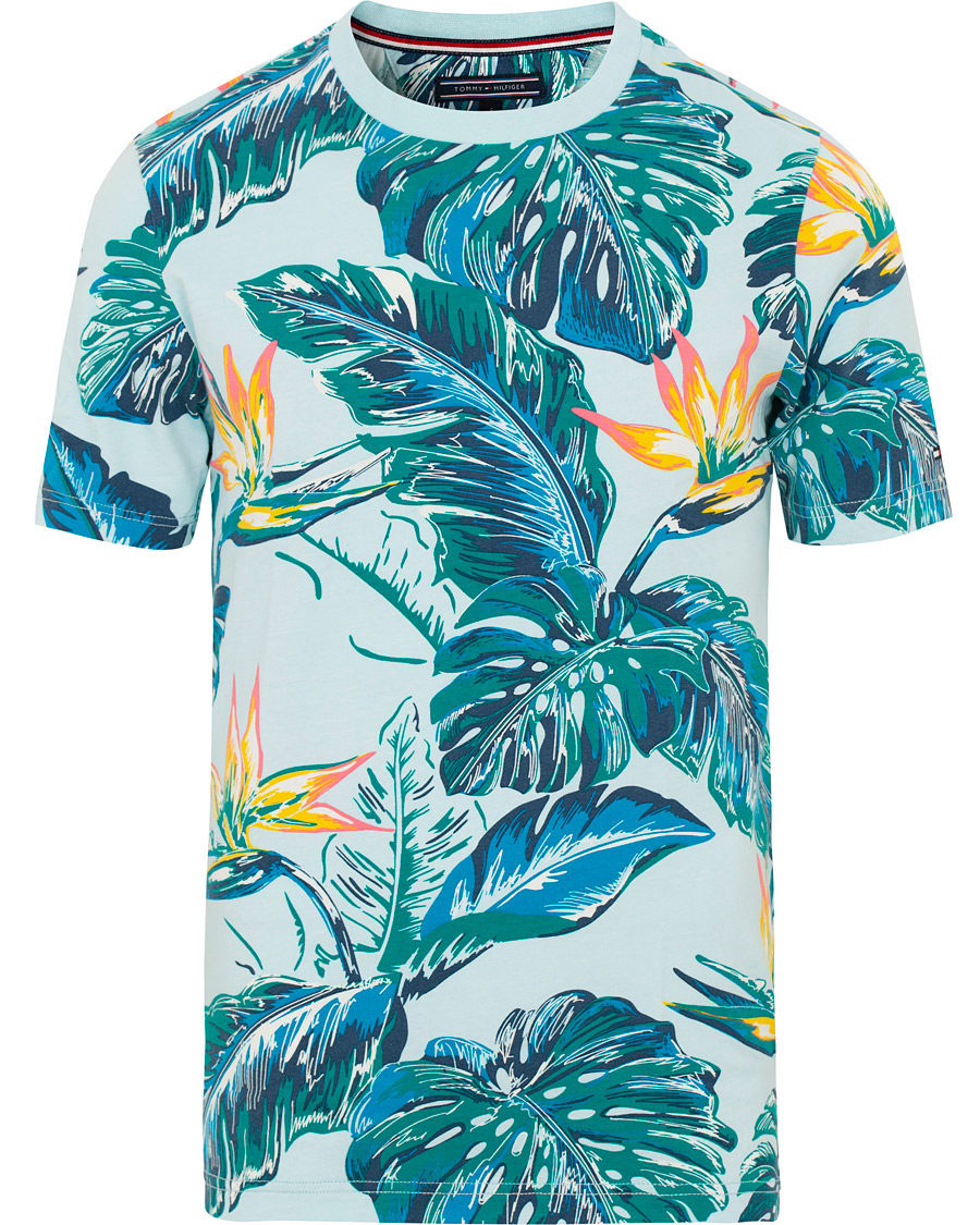 Homme | T-shirts | Tommy Hilfiger | Paradise Print Fashion Fit Tee Cool Blue