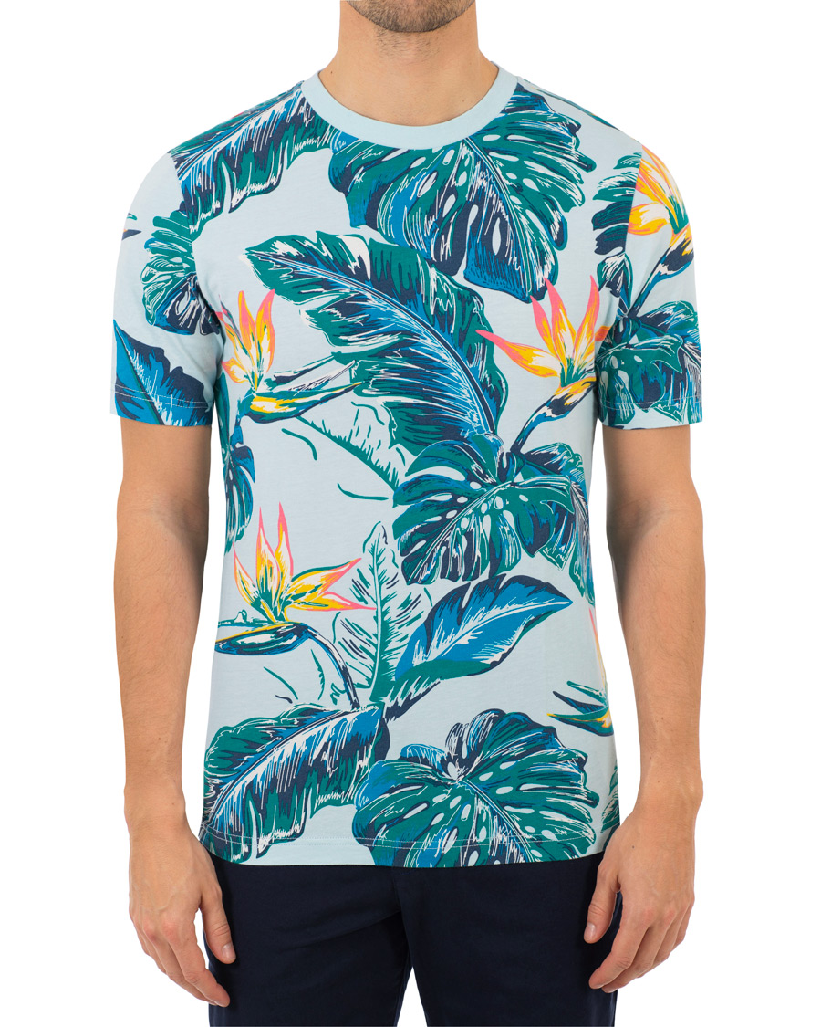 Homme | T-shirts | Tommy Hilfiger | Paradise Print Fashion Fit Tee Cool Blue