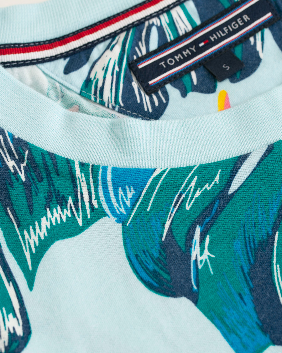 Homme | T-shirts | Tommy Hilfiger | Paradise Print Fashion Fit Tee Cool Blue