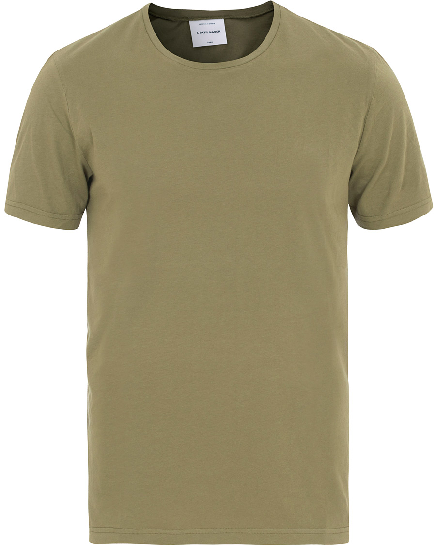 Homme | T-shirts | A Day's March | Organic Tee Thyme Green