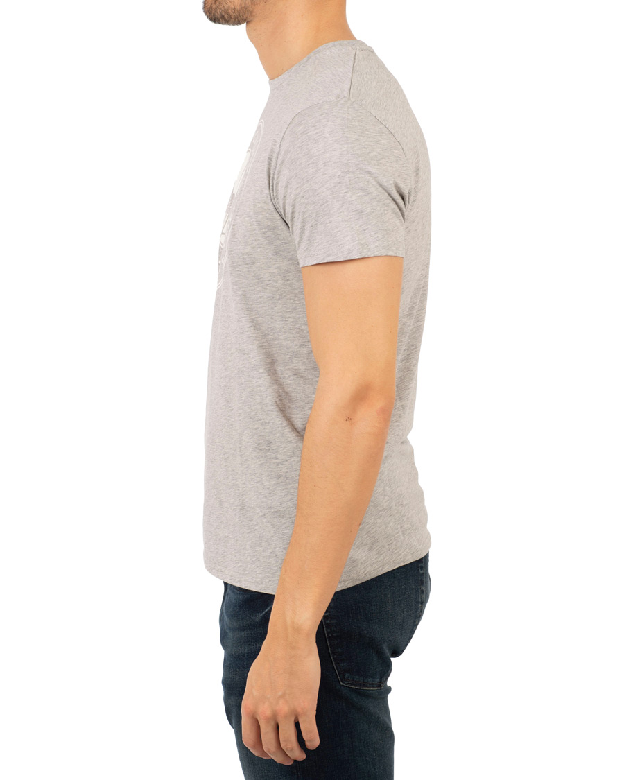 Homme | T-shirts | GANT | Båstad Crew Neck Tee Light Grey Melange