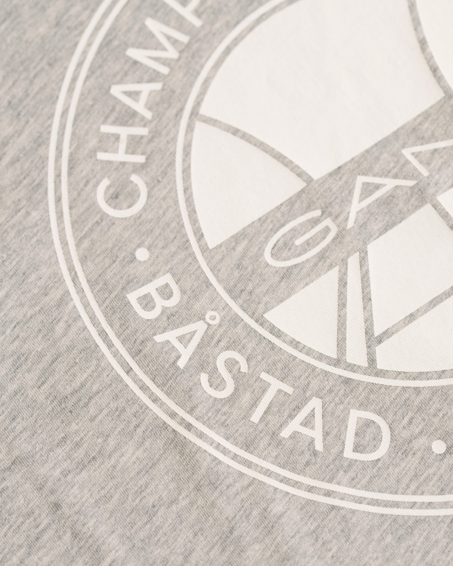 Homme | T-shirts | GANT | Båstad Crew Neck Tee Light Grey Melange