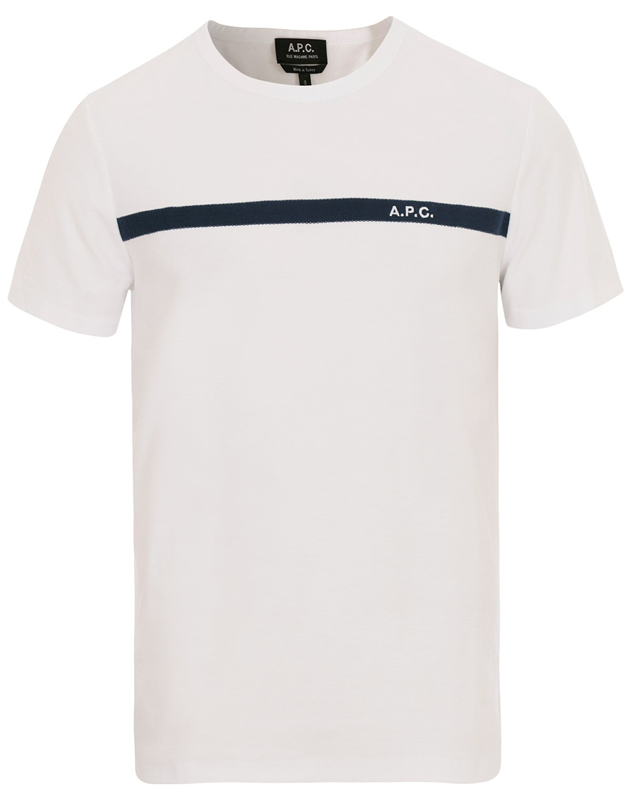 Homme | T-shirts | A.P.C. | Logo Crew Neck Tee White