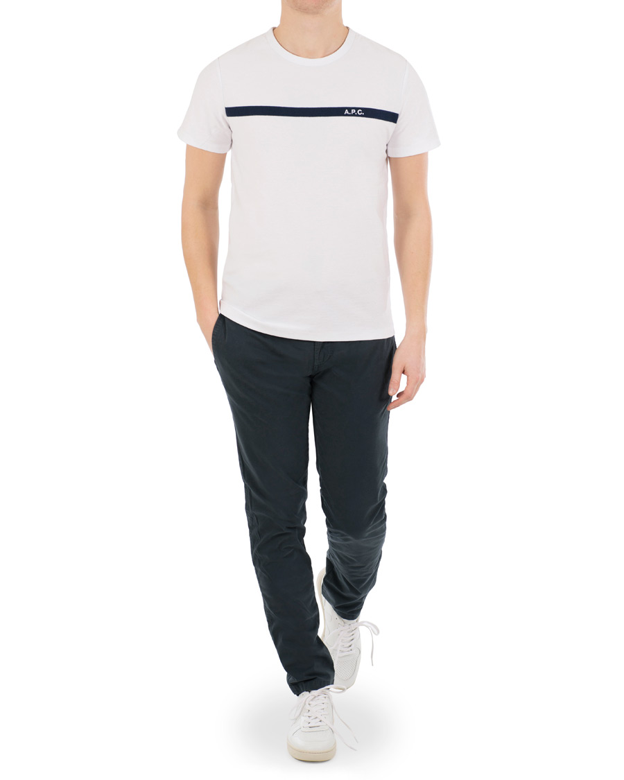 Homme | T-shirts | A.P.C. | Logo Crew Neck Tee White