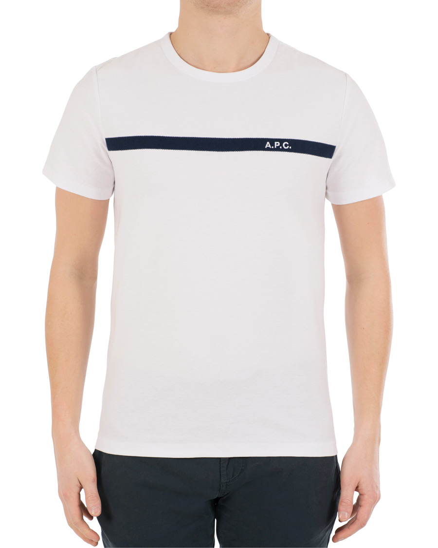 Homme | T-shirts | A.P.C. | Logo Crew Neck Tee White
