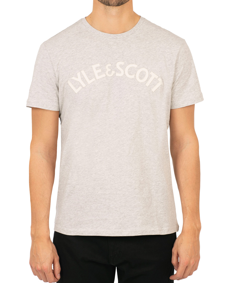 Homme | T-shirts | Lyle & Scott | Logo Crew Neck Tee Light Grey Marl