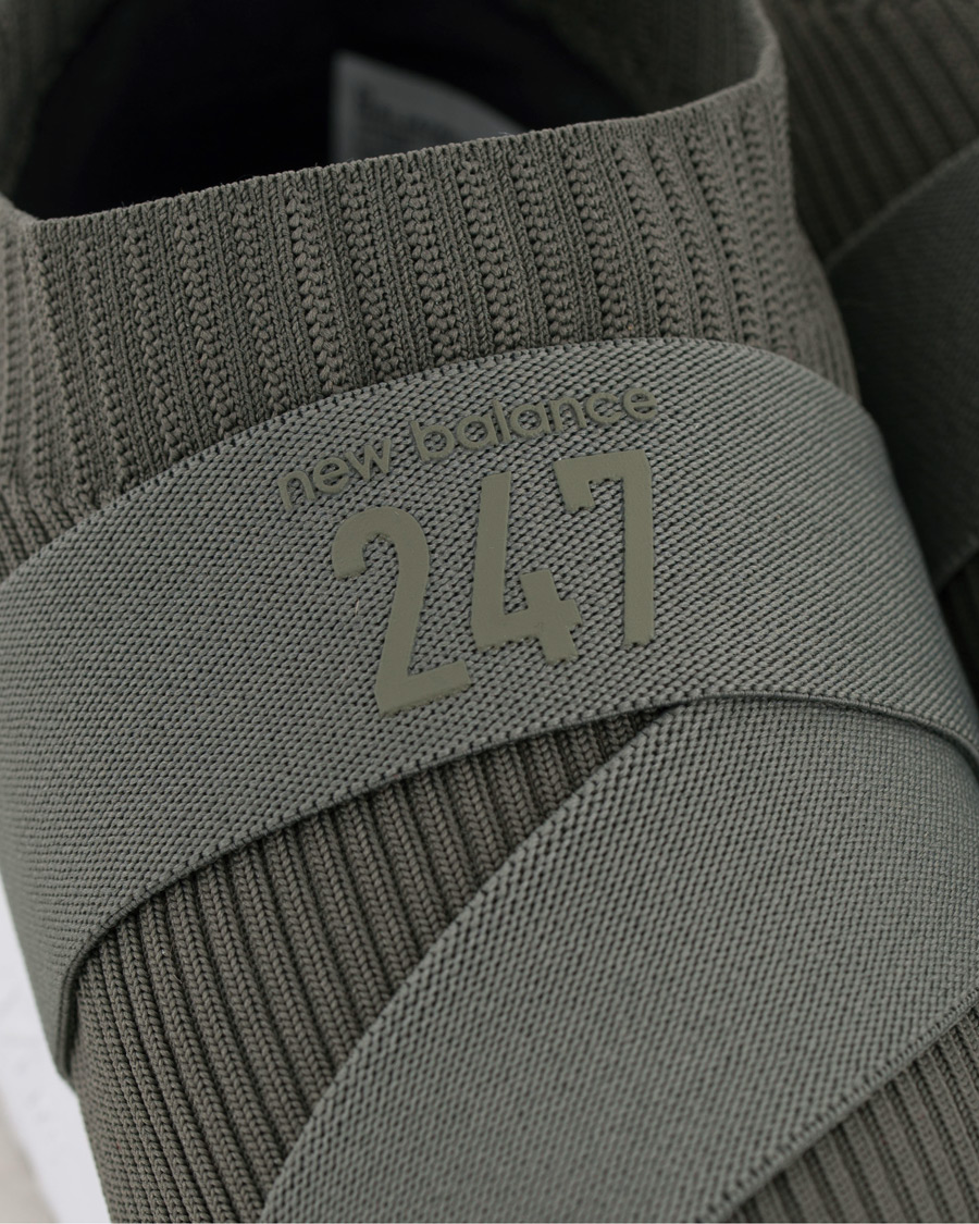 Homme | New Balance 247 Sock Running Sneaker Khaki Green | New Balance | 247 Sock Running Sneaker Khaki Green