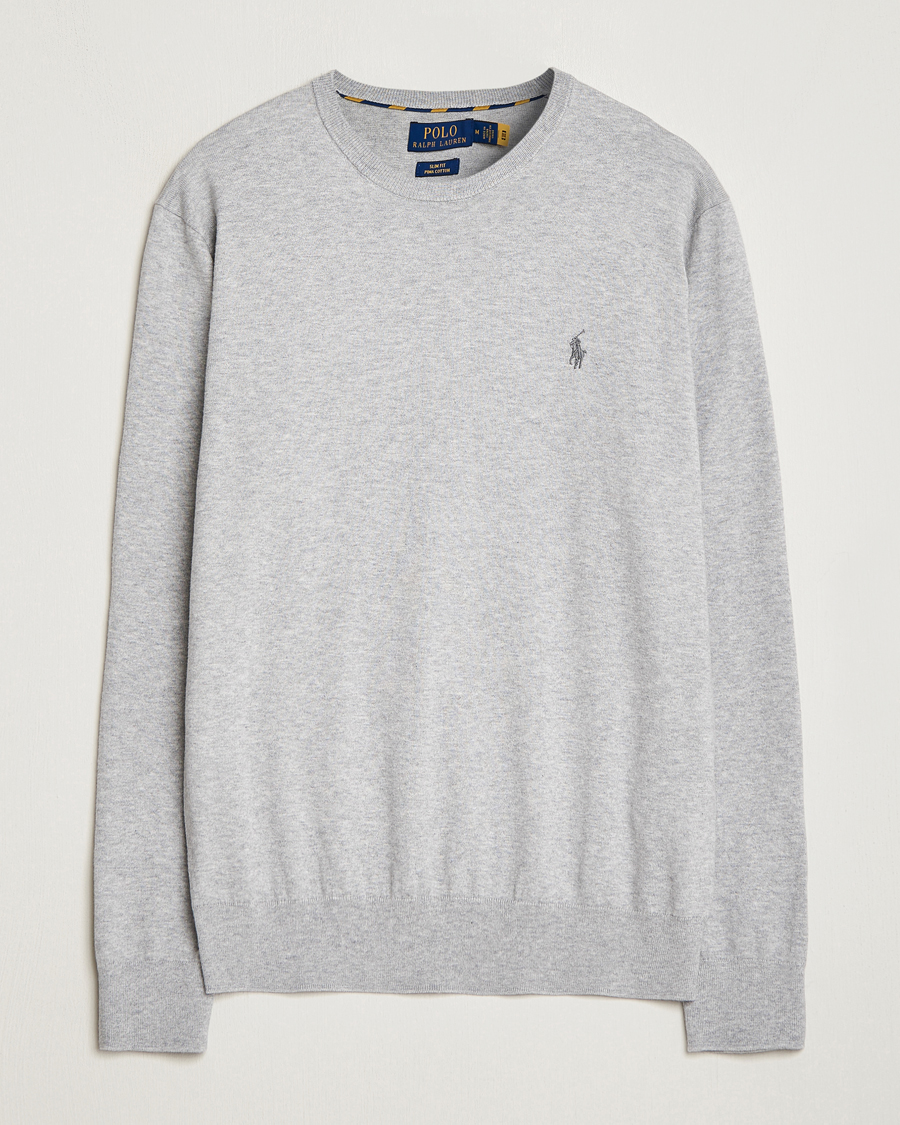 Homme | Pulls Et Tricots | Polo Ralph Lauren | Pima Cotton Crew Neck Pullover Andover Heather