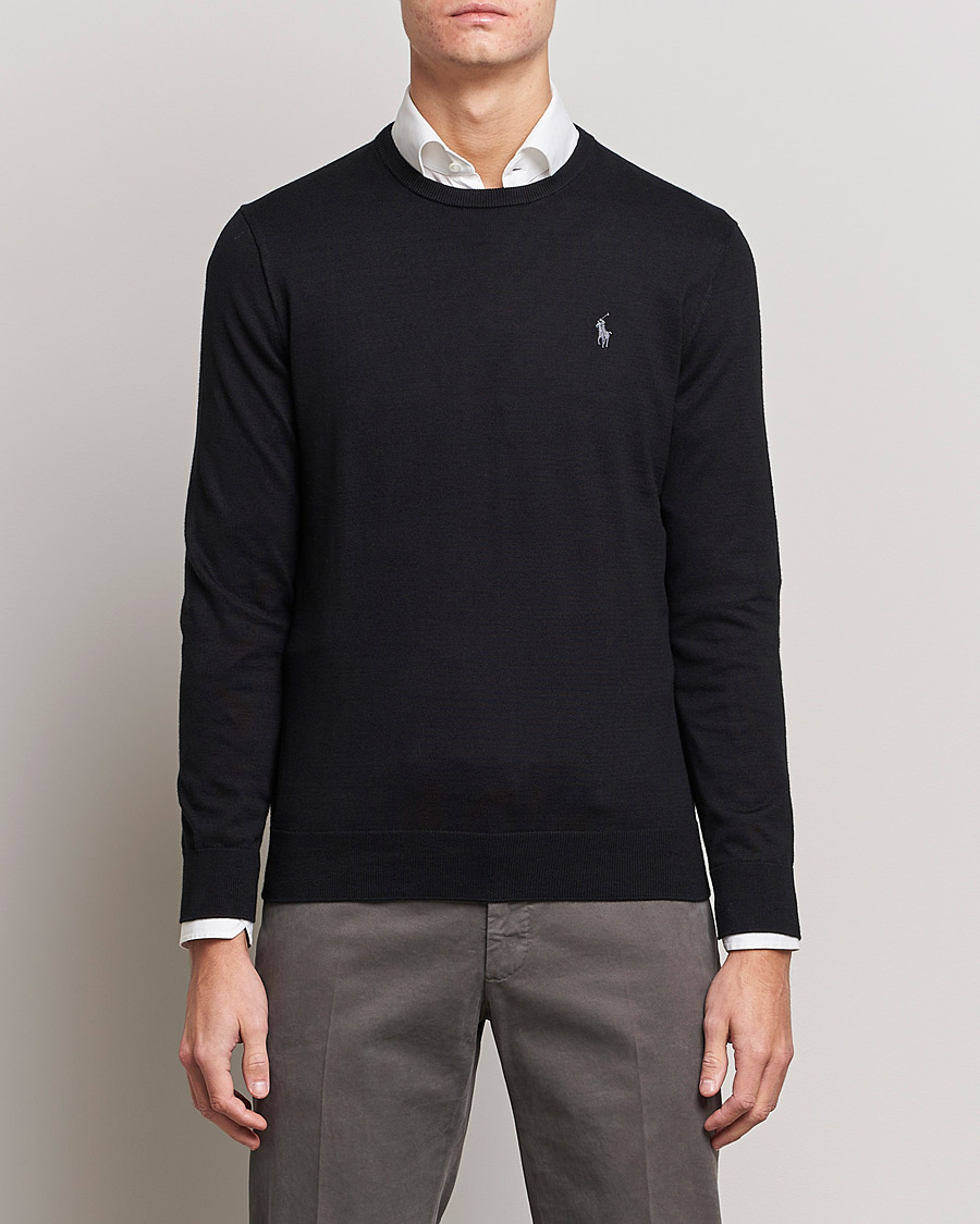 Heren | Truien | Polo Ralph Lauren | Pima Cotton Crew Neck Pullover Polo Black