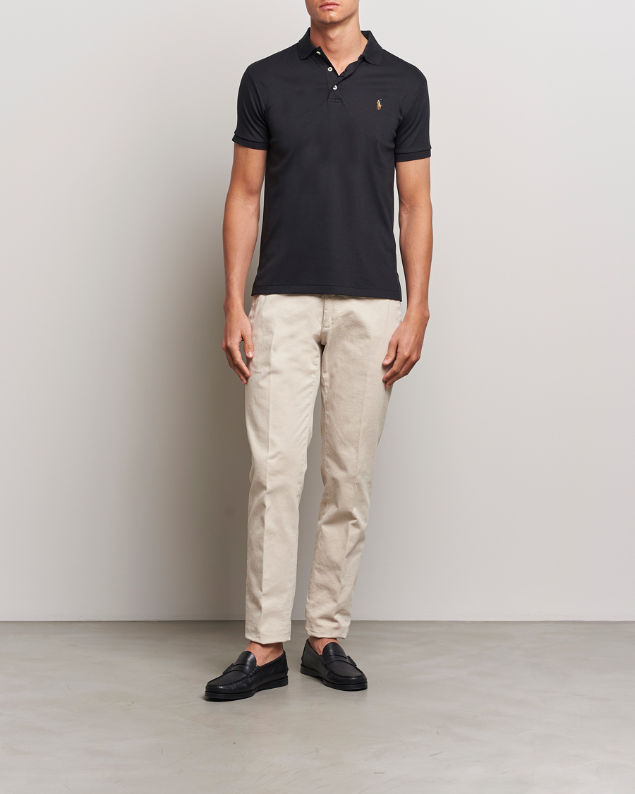 Homme | Polos | Polo Ralph Lauren | Slim Fit Pima Cotton Polo Polo Black