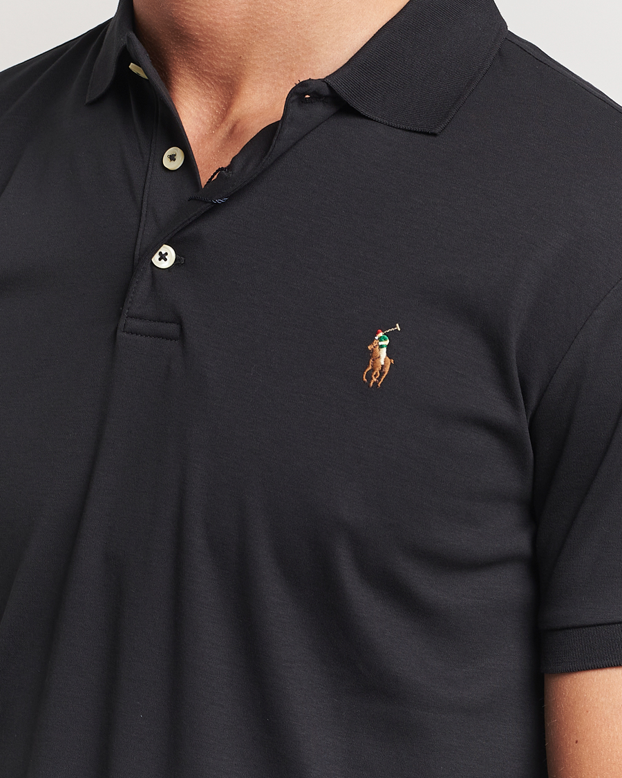 Homme | Polos | Polo Ralph Lauren | Slim Fit Pima Cotton Polo Polo Black
