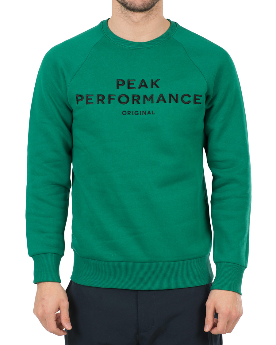 Heren | Truien | Peak Performance | M Logo Crew Neck Sweatshirt Shady Green