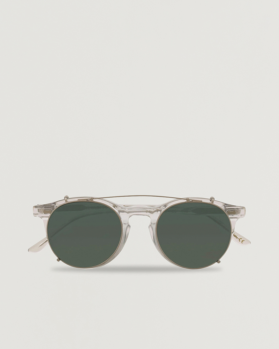 Heren | Zonnebrillen | TBD Eyewear | Pleat Clip On Sunglasses Transparent