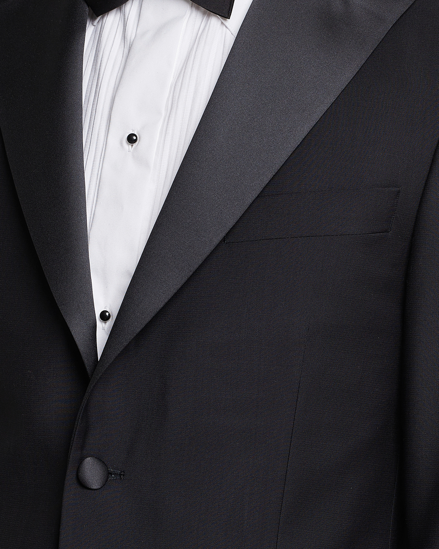 Homme | Blazers | Oscar Jacobson | Elder Tuxedo Blazer Black