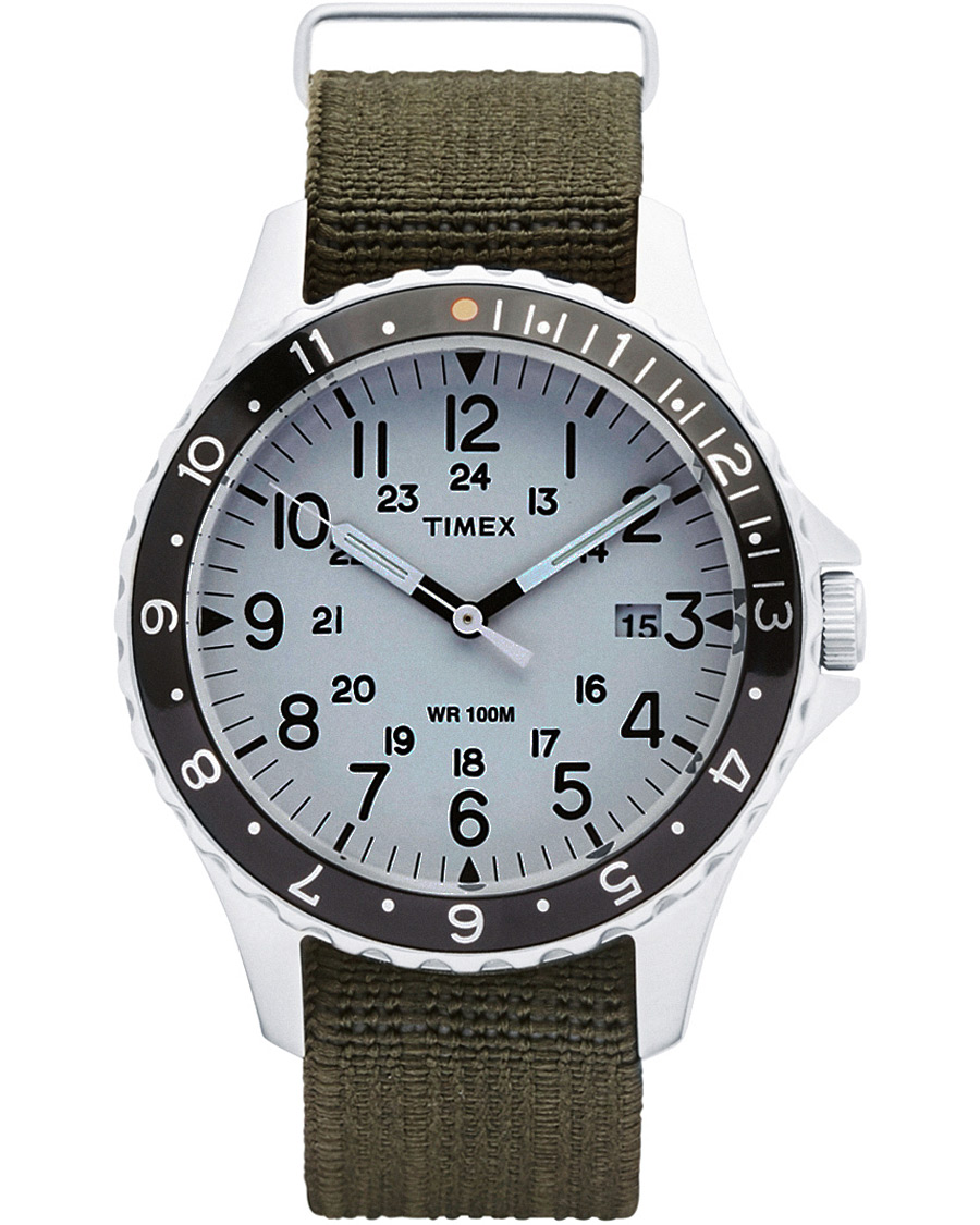 Homme | Timex Navi Ocean Blasted Steel/Pearl White Dial | Timex | Navi Ocean Blasted Steel/Pearl White Dial