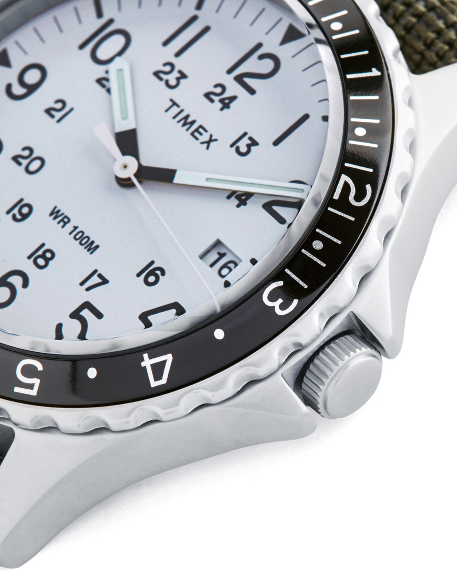 Homme | Timex Navi Ocean Blasted Steel/Pearl White Dial | Timex | Navi Ocean Blasted Steel/Pearl White Dial