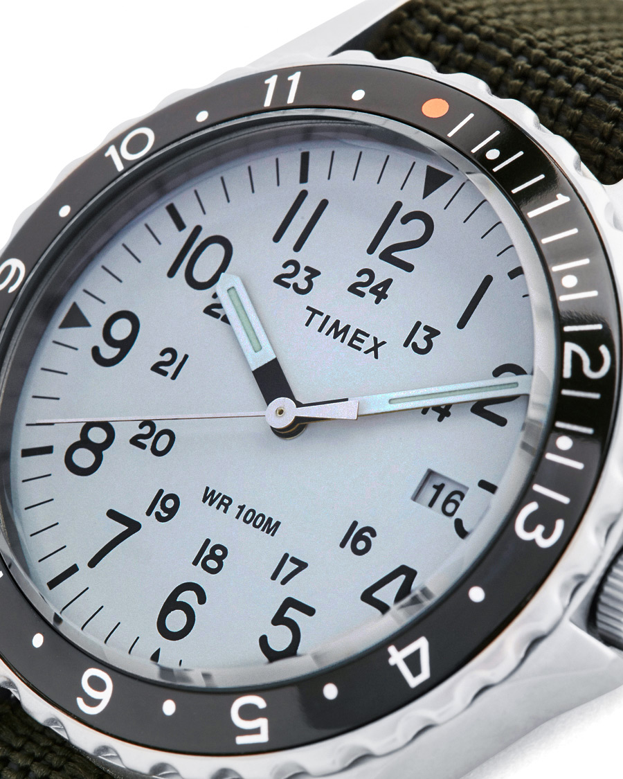 Homme | Timex Navi Ocean Blasted Steel/Pearl White Dial | Timex | Navi Ocean Blasted Steel/Pearl White Dial