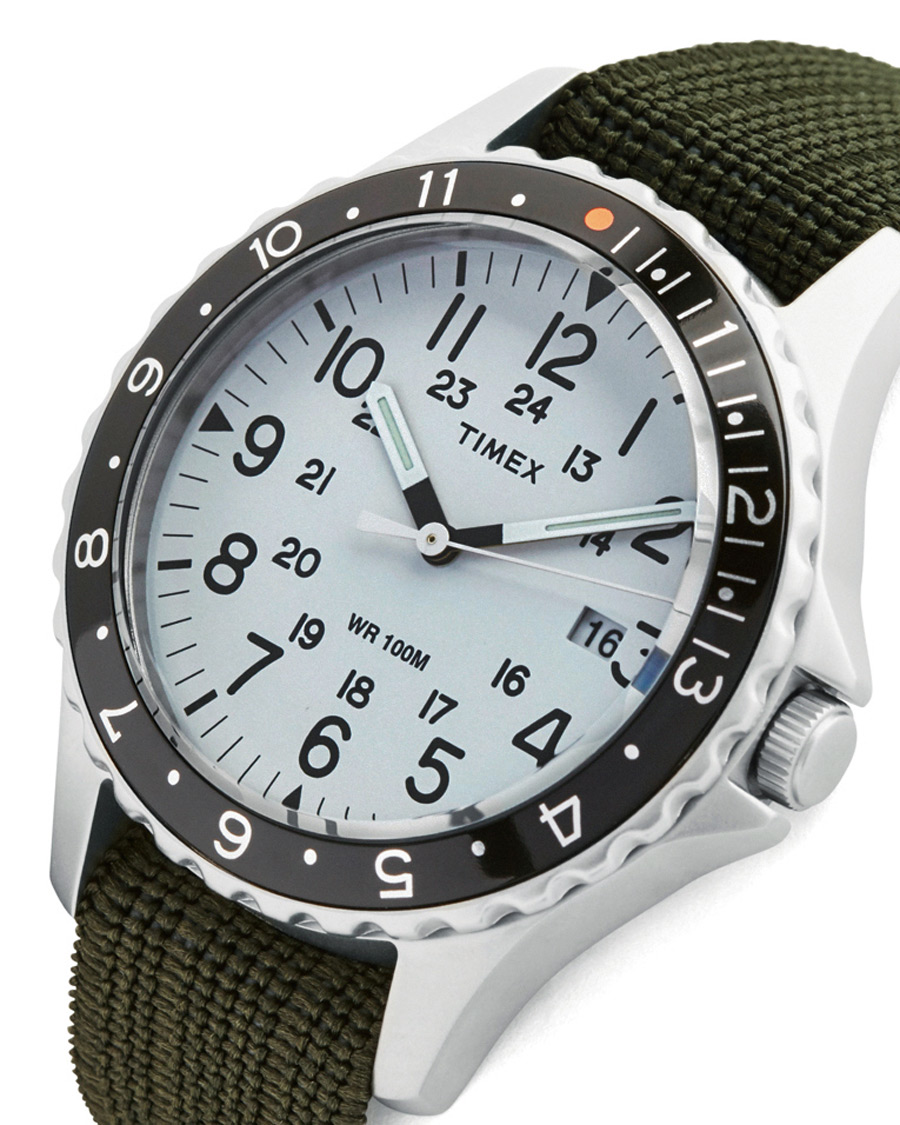 Homme | Timex Navi Ocean Blasted Steel/Pearl White Dial | Timex | Navi Ocean Blasted Steel/Pearl White Dial