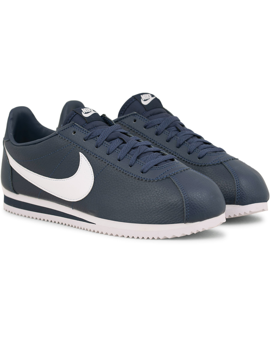 Homme | Nike Classic Cortez Leather Sneaker Blue | Nike | Classic Cortez Leather Sneaker Blue