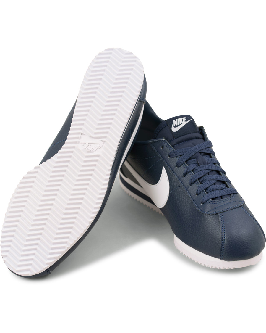 Homme | Nike Classic Cortez Leather Sneaker Blue | Nike | Classic Cortez Leather Sneaker Blue
