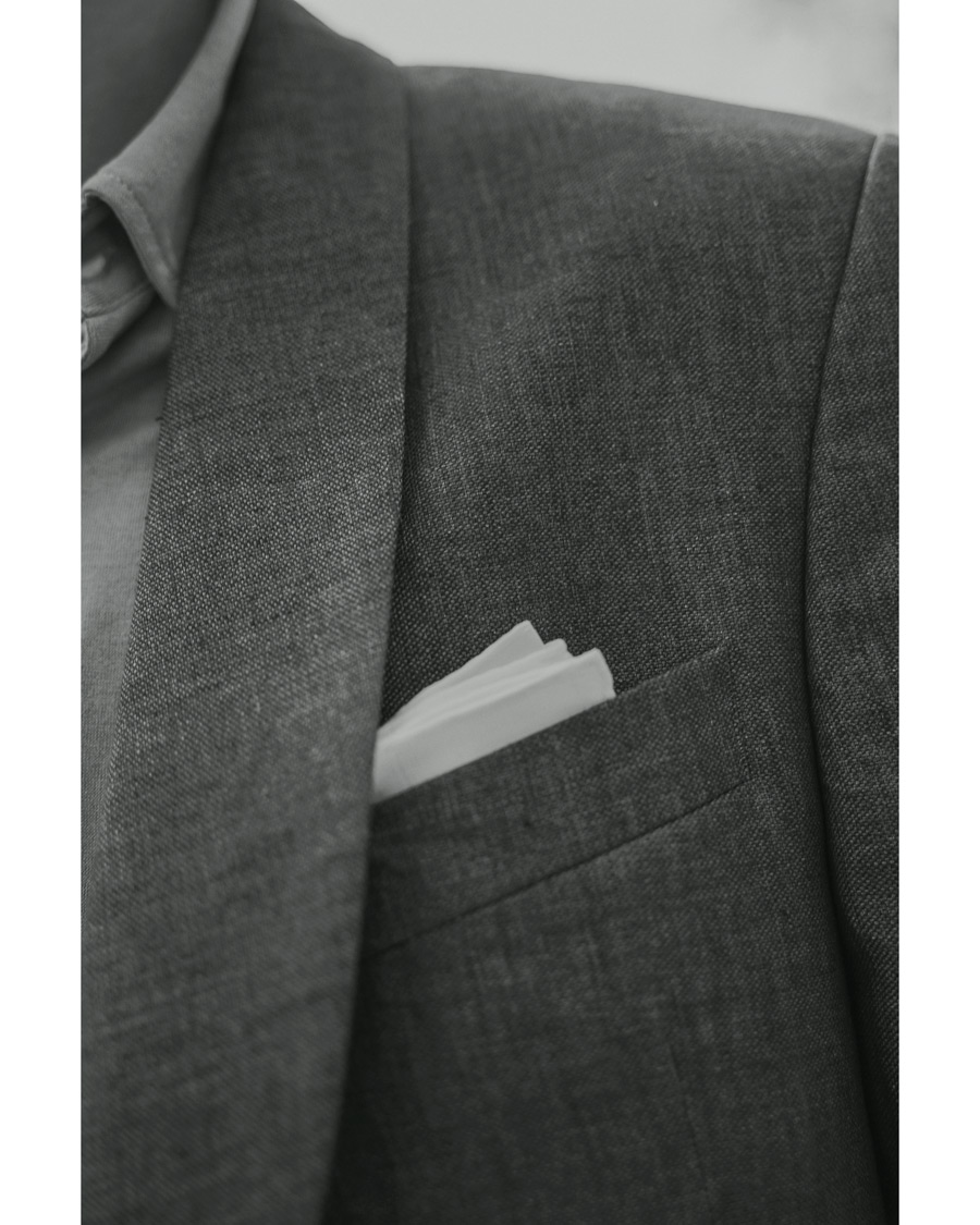Homme | Drake's 3-Pack Linen Pocket Square White | Drake's | 3-Pack Linen Pocket Square White
