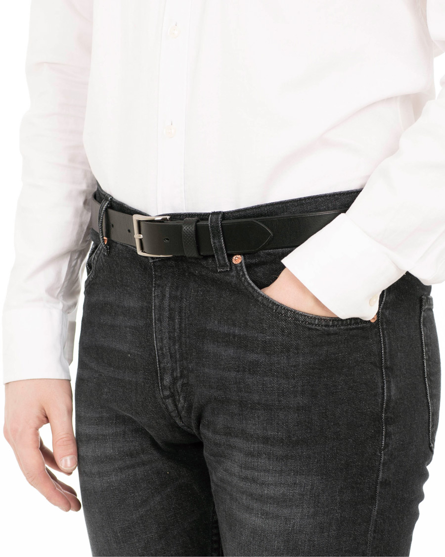 Homme | Tärnsjö Garveri Leather Belt 3cm Black | Tärnsjö Garveri | Leather Belt 3cm Black