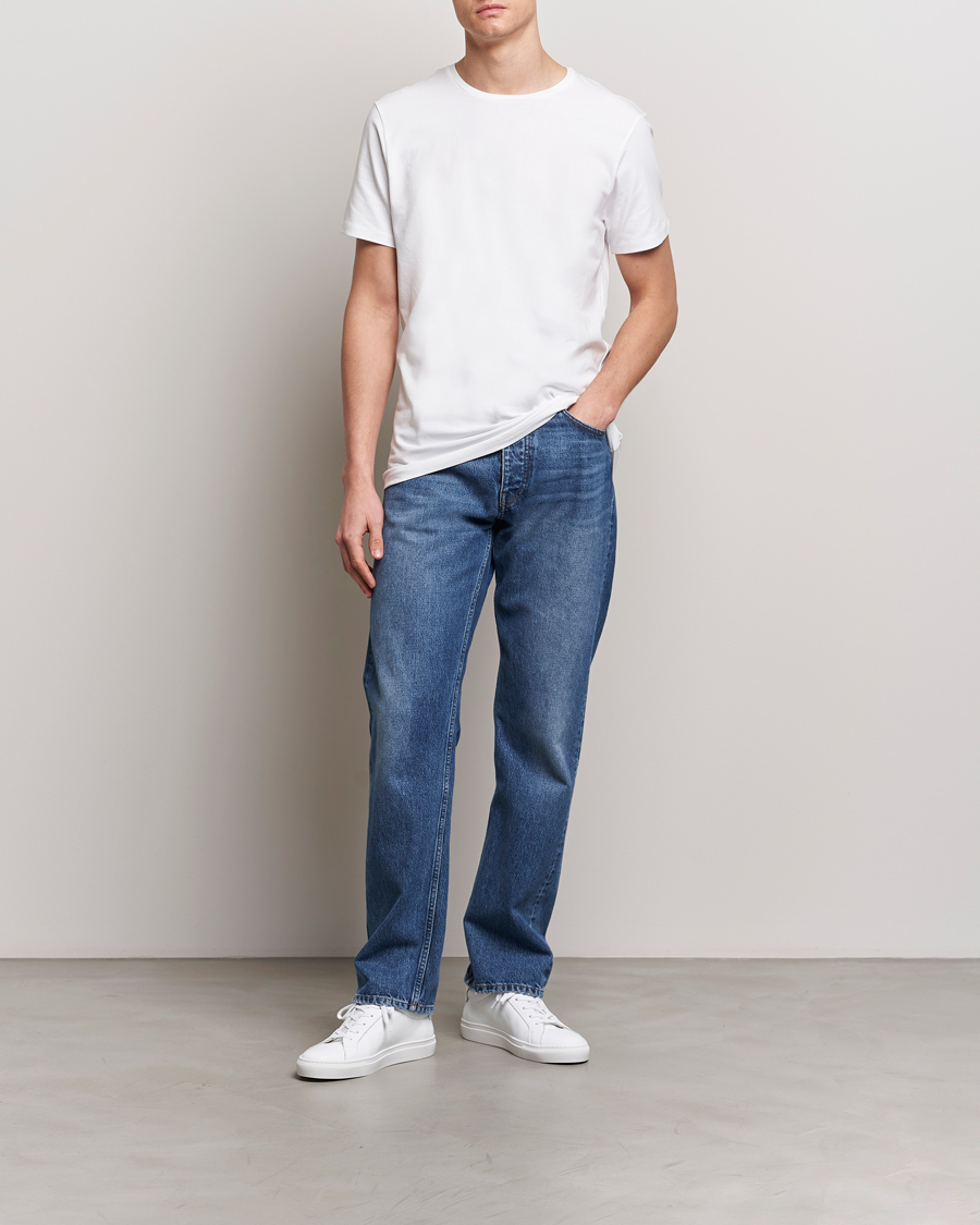 Heren | T-shirts | Bread & Boxers | 2-Pack Crew Neck Tee White