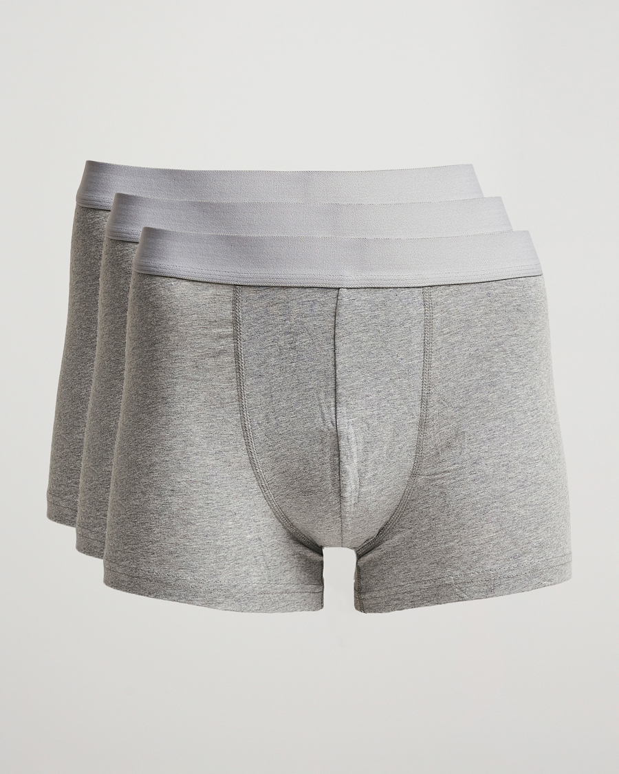 Heren | Ondergoed | Bread & Boxers | 3-Pack Boxer Brief Grey Melange