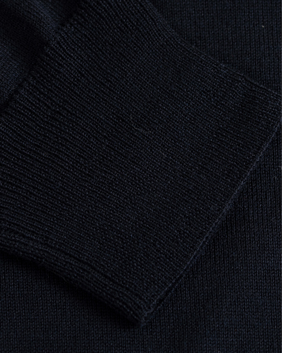 Homme | Pulls Et Tricots | Canali | Merino Wool Half Zip Sweater Navy