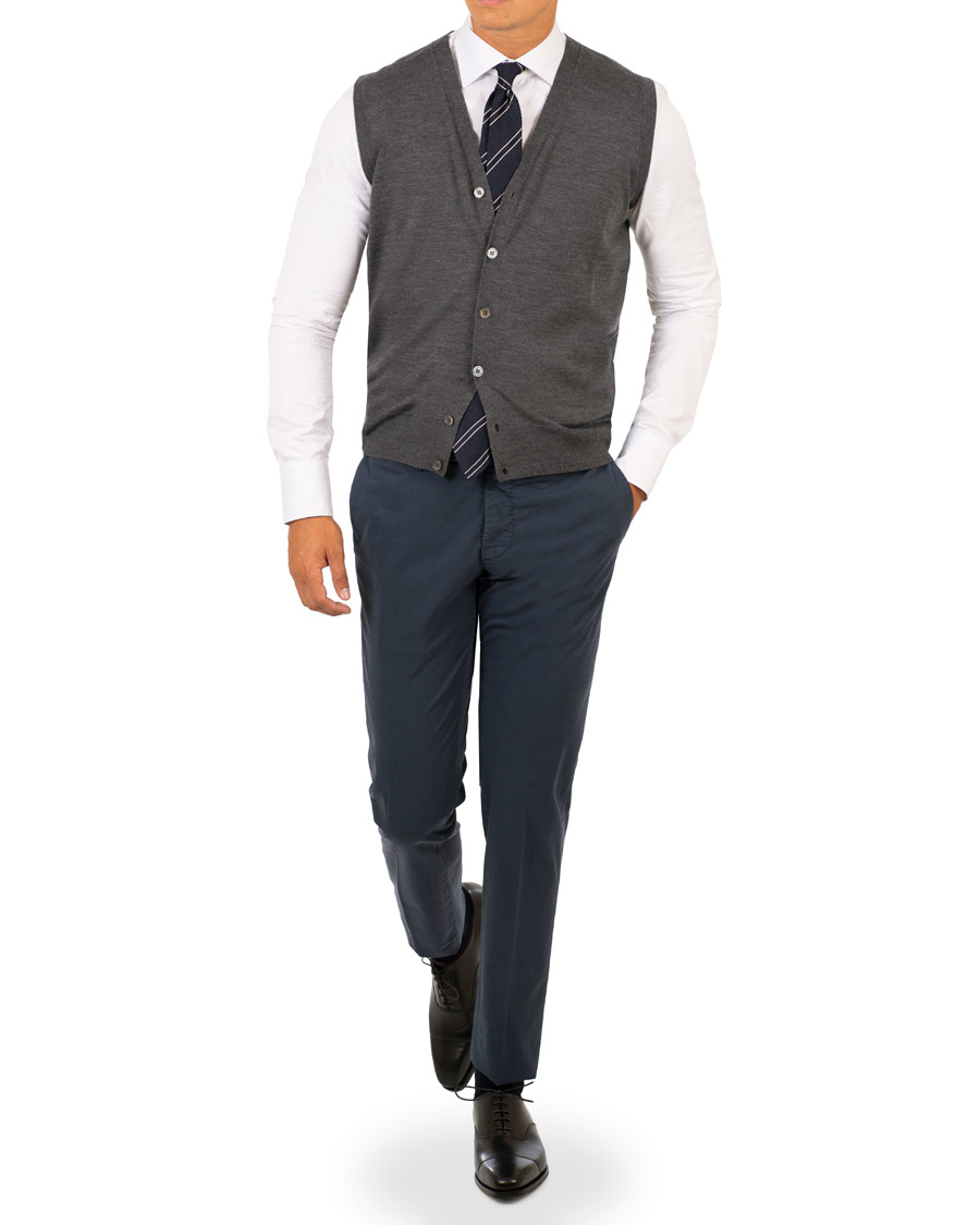 Homme | Pulls Et Tricots | Canali | Merino Wool Gilet Grey