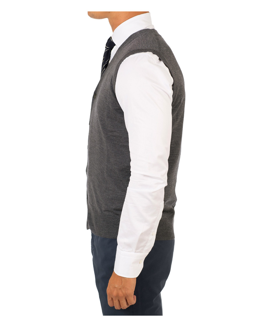 Homme | Pulls Et Tricots | Canali | Merino Wool Gilet Grey