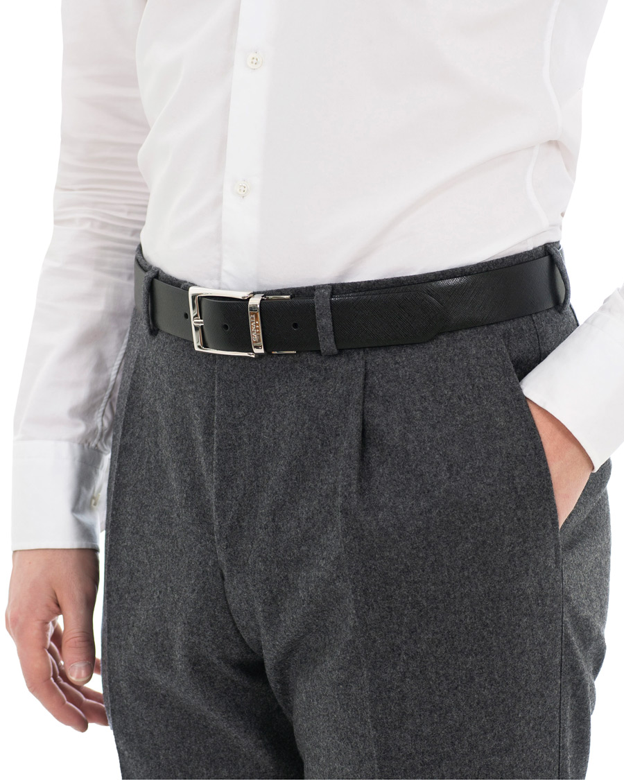 Homme | Canali Reversible Belt Cognac/Black | Canali | Reversible Belt Cognac/Black